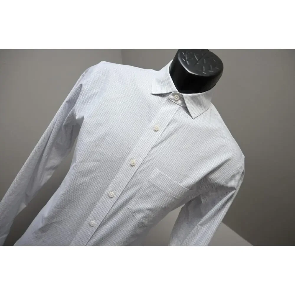 J Crew Thompson‎ Dress Shirt Stretch Button Up Plaid Long Sleeve Mens Size Small